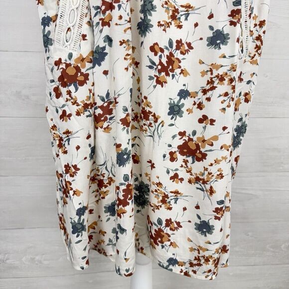 dRA Los Angeles Square Neck Shift Dress Size S Floral Mini Beach‎ Spring Summer - Picture 4 of 13